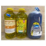 Pine-Sol and Dawn Cleaning Solutions