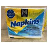 Pack of 1200 Napkins, 4 Packs