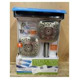 Dual Shower Head with Amplifying Technology
