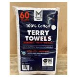 Pack of 60 Cotton Terry Towels