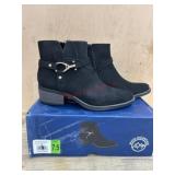 Black Women's Ankle Boots Size 7.5