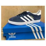 Adidas Gazelle Shoes in Blue Suede
