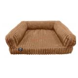 Medium Brown Sofa Pet Bed