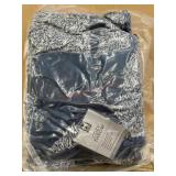 Cozy Throw Blanket in Blue and White