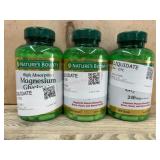 Nature's Bounty Magnesium Glycinate, 3-Pack