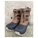 Youth Snow Boots, Size 6, Brown and Tan