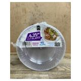 6.25-Inch Clear Plastic Plates, 90 Count