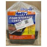 Hefty Food Storage Containers, 50 Pieces
