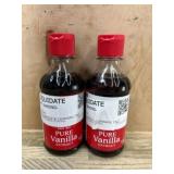 Pure Vanilla Extract Bottles, Set of 2