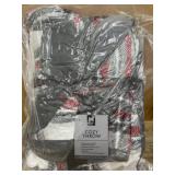 Gray and Red Plaid Cozy Throw Blanket