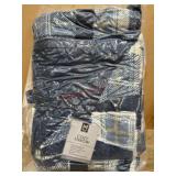 Blue Plaid Cozy Throw Blanket