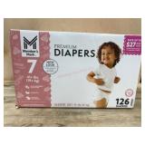 Size 7 Baby Diapers, Pack of 126