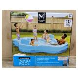 Inflatable Family Pool, 10 Feet Long
