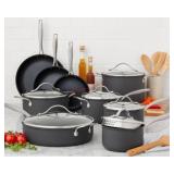 15-Piece Hard-Anodized Nonstick Cookware Set