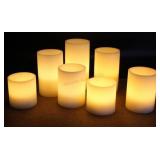 7 Flameless LED Wax Candles