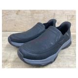 Men's Black Slip-On Shoes, Size 10
