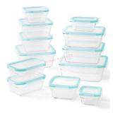 24-Piece Glass Food Storage Set