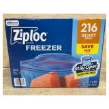 Ziploc Freezer Bags, 216 Count