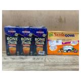 Swanson Bone Broth and Goya Sazon Mix