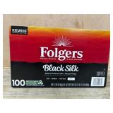 Folgers Black Silk Coffee K-Cup Pods, 100 Ct