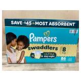 Pampers Swaddlers Ultra Pack, Size 8