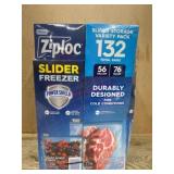 Ziploc Slider Storage Variety Pack, 132 Count