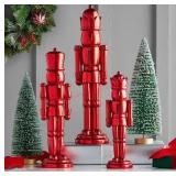 5-Piece Nutcracker Decor Set in Red