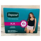 Depend Fresh Protection Underwear M 88 Ct