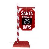 5' Pre-Lit Santa Countdown Calendar
