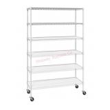 6-Tier NSF Heavy Duty Wire Shelving, 47.75' W x