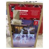 3 piece prismatic deer family