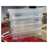 Plastic Containers, 4pk