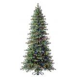 9' Slim Linden Fir Pre-Lit Christmas Tree