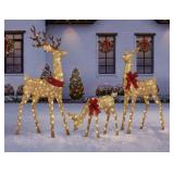 Animated deer family