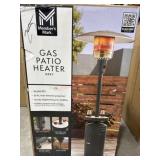 Gas patio heater with LED table