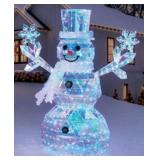 Pre-Lit Prismatic Snowman