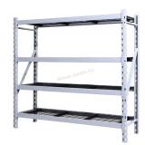 4-Shelf Industrial Storage Rack, 77' W x 24' D x