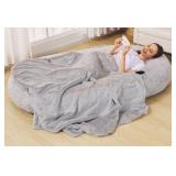 Fond + Found Large Human Dog Bed, 68' x 38' x 10'