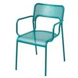 Cafe Collection Teal Steel Chairs (2pk)