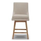 Amelia Fabric Swivel Counter Stool
