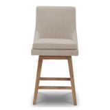 Amelia Fabric Swivel Counter Stool