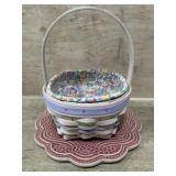 LONGABERGER EASTER BASKET AND TRIVET