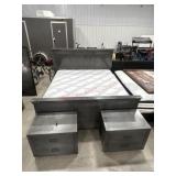 King size head board, footboard and