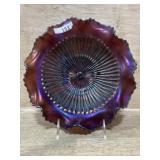 CARNIVAL GLASS  PURPLE NORTHWOOD BOWL