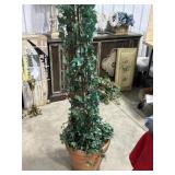 Potted artificial ivy plant  70 inch tall