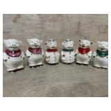 SHAWNEE POTTERY PIG S & P GROUP 6 PIECE