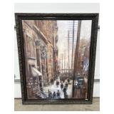 68x56 Reproduction painting of 'Cross Streets of