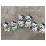 SHAWNEE [POTTERY MUGSY SHAKERS 6 PIECE SET