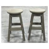 2- Westin weathered look bar stools