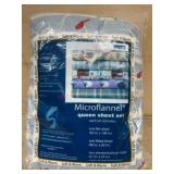 Microflannel Queen Sheet Set With Winter Theme